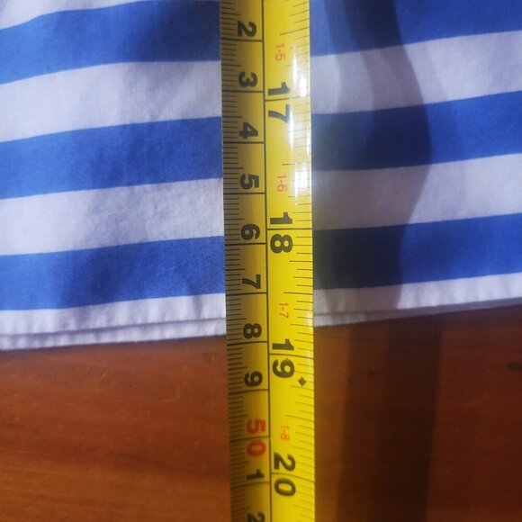 Banana Republic Women's Multi-Directional Blue/White Striped Cropped - Size XS - Picture 10 of 10